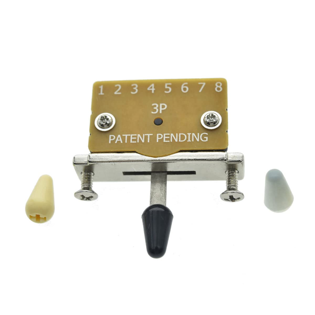 Heavy Duty 3 Way Guitar Pickup Lever Switch Pickup Selector Switch for Strat Tele with 3 Plastic Tips